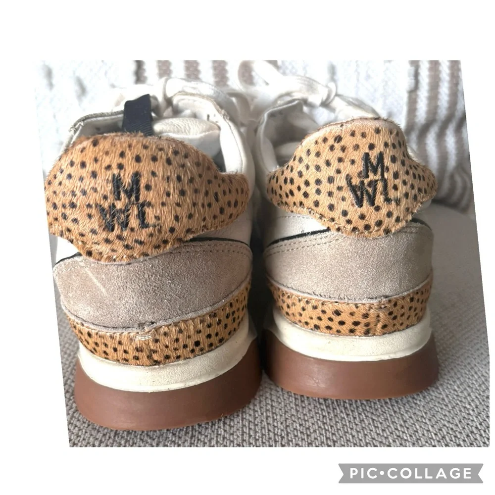 Madewell MWL Kickoff Trainer Sneakers Women’s 8 Quilted Recycled Nylon Leather